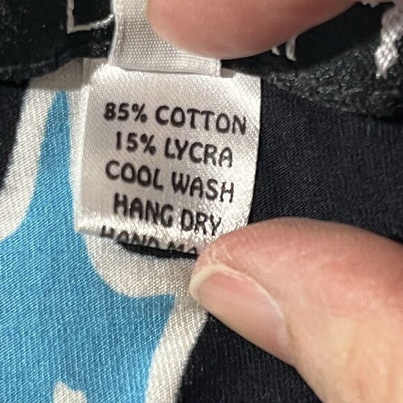 Carried Away Sz L Pencil Skirt Stretch Tropical Print Vacation Cruise Island - Picture 12 of 12